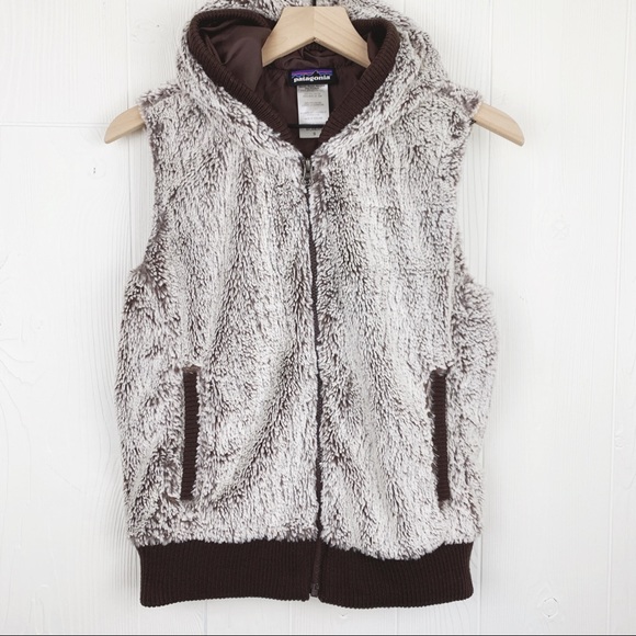 Patagonia Jackets & Blazers - Patagonia Conejo Fleece Fuzzy Hooded Vest